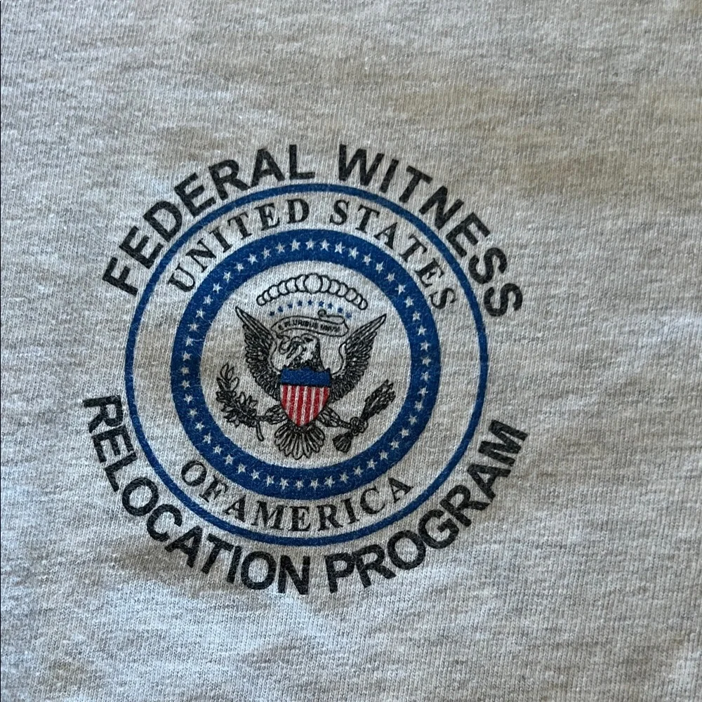 Witness relocation program tshirt - Picture 2 of 4